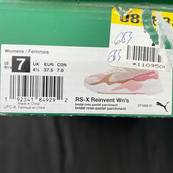 Puma RS-X Bridal Rose Running Shoe - Picture 10 of 10